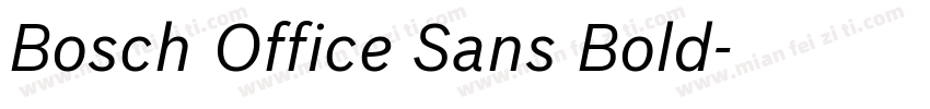 Bosch Office Sans Bold字体转换